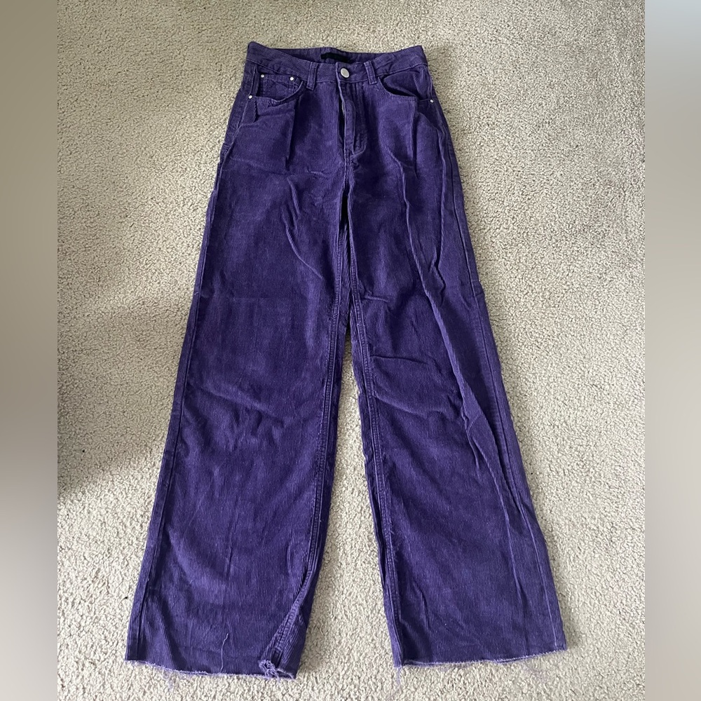 purple corduroys from city beach apparel